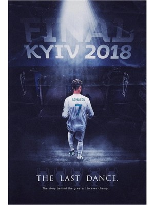 Universal Son Dans: Cristiano Ronaldo. Tablo Ahşap Poster Dekoratif