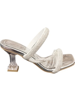 Taşçı Ayakkabı Merry Pace 542304Z Kadın Küt Burun 9 cm Topuk Boyu Yumuşak Iç Pedli Günlük Şık Abiye Terlik