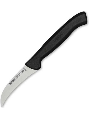 MiraLive 38044 Ecco Kıvrık Eğri Sebze Dekor Bıçağı 7,5 cm - Siyah