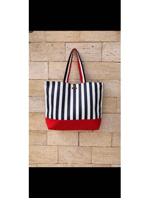 elisss bag Plaj Çantası, Piknik Çantası, Bebek Çantası Büyük Boy %100 Pamuk
