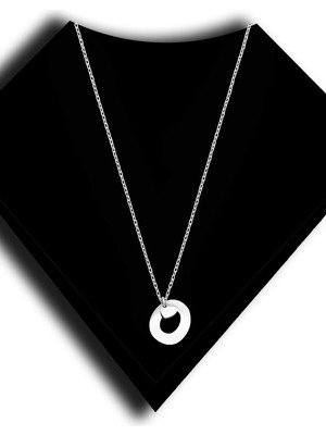 Roxx Jewellery 925 Ayar Gümüş Kalp Sallantılı O Harf Kadın Kolye