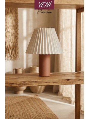Nazze Sugi Kahverengi Masa Lambası Modern Abajur
