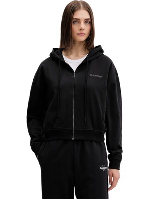 Calvin Klein Kadın Siyah Sweatshirt LV00QS7599