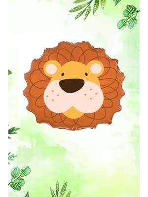 Aslan Kafası Folyo Balon Aslan Balon 50CM
