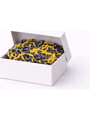 Orbak Kağıtçılık Beyaz Karton Takı Kutusu 9,5x9,5x2 cm – Kapaklı Model | 5 Adet + Siyah/beyaz Kırpıklı