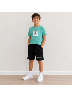 Utaher Miniwear Erkek Çocuk Garfild Baskılı Tişört Şort Takım
