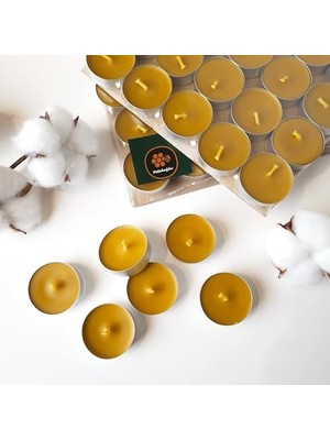 25 Adet Standart Tealight Mumları, 4+ Saat Yanma Süresi, Kaliteli Fitil, Türk Malı, Küçük ve Şık Mini Mumlar, Düğün ve Doğum Günü Dekorasyonu Için Romantik Aydınlatma