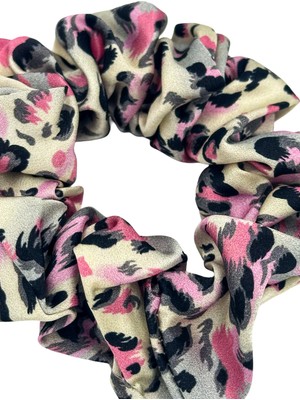 Icon Silk Saf Ipek Saç Tokası Orta Boy (Pink Leo)