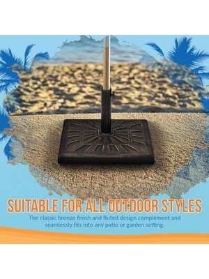 Umbrella NU6891 19 kg Reçine Şemsiye Tabanı, Bronz