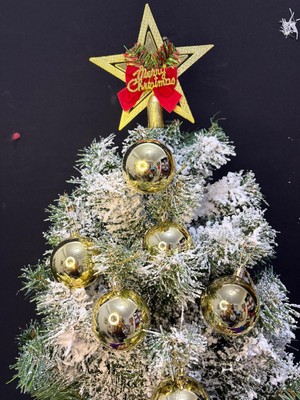 Eng Parti Dünyası Gold Renk Yılbaşı Ağacı Süsü 4cm 6'lı Set – Parlak Gold Noel Topu | ENG-105 |