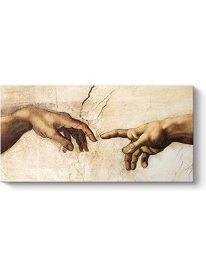 Michelangelo - 'in Yaratılışı Tablosu 100 x 50