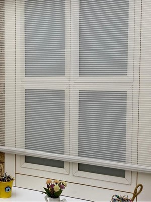 Empressco Yazar Home Yeni Sezon Çift Mekanizmalı Zincir Desenli Tül Stor Perde - Fiyatı, Yorumları