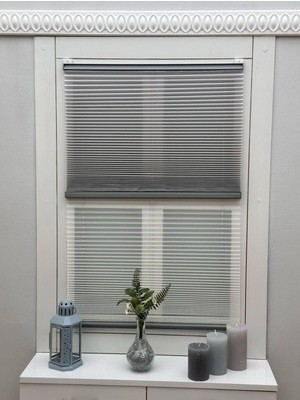 Empressco Yazar Home Gece Gündüz Katlanabilir Açık Gri Cam Balkon Plise Perde - Fiyatı, Yorumları