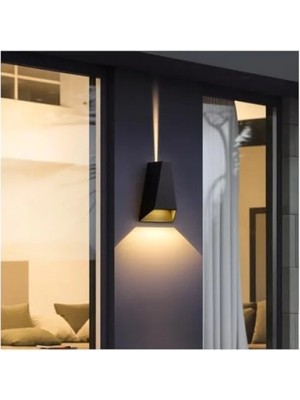 Hakay 6W Çift Taraflı LED Aplik - 3200K Sıcak Beyaz, 350 Lümen, IP54 Su Geçirmez