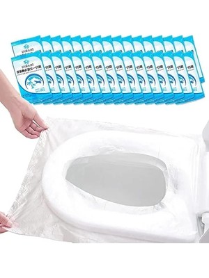 Hakay Antibakteriyel Su Geçirmez Tek Kullanımlık Klozet Kapağı - 50'li Paket