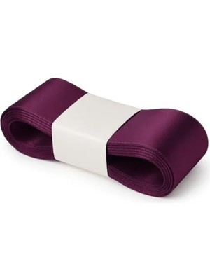 Hakay 4 cm Genişliğinde Mor Saten Kurdela - 10 Metre