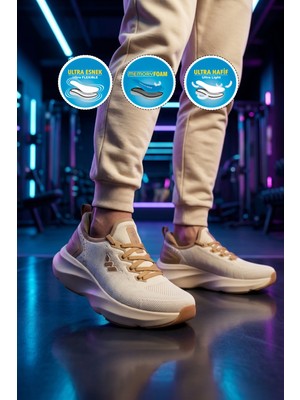 Walkway Flexnova M Bej Hafızalı Taban Erkek Spor Ayakkabı