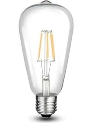 Hakay Gün Işığı Armut Rustik Ampul, 8 Watt E27 Duy
