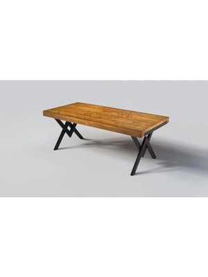 Hakay Doğal Ahşap Yemek Masası, 85 x 120 cm Ölçülerinde