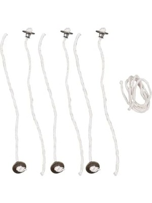 Hakay Kopçalı Kandil Fitili, 3 mm Kalınlıkta, 6 Adet Set