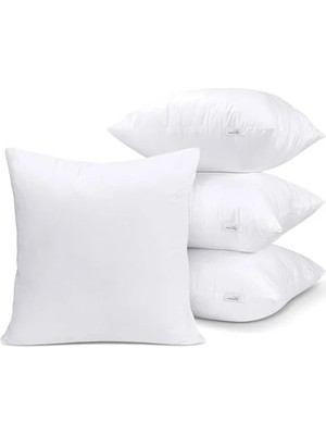 Hakay 4 Adet 43X43 cm Kalite Elyaf Dolgulu Kare Kırlent Yastık Seti