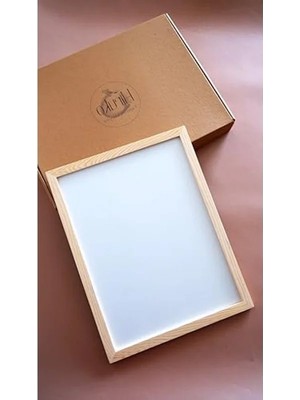 Hakay Premium Kalite 21X30 cm (A4) Ahşap Çerçeve, Siyah ve Beyaz