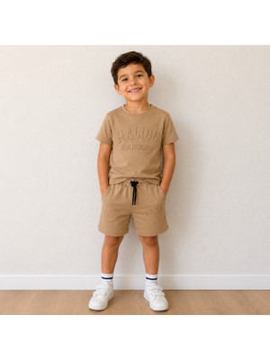 Utaher Miniwear Erkek Çocuk Mali Baskılı Şortlu Takım