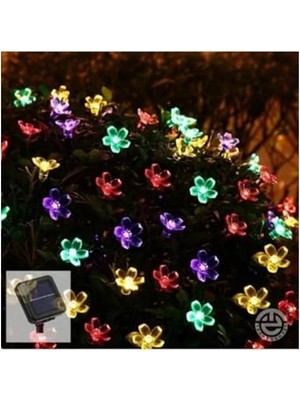 Hakay Butik Güneş Enerjili Çiçekli Rgb Dekorasyon Lambası