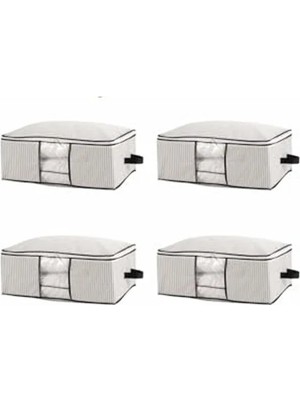 Hakay 64X45X22 cm Boyutunda 4 Adet Lüks Pencereli Baza Altı Düzenleyici