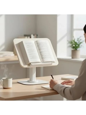 Hakay Katlanabilir Tablet ve Kitap Okuma Standı, Ergonomik Alüminyum Tasarım