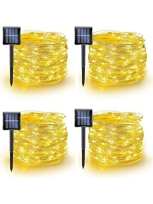 Hakay 40 Metre Uzunluğunda Güneş Enerjili LED Işık Zinciri, 400 LED ile