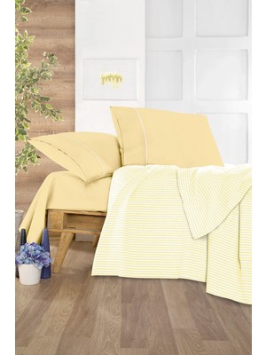 Monolisse Cozy Pike Takımı Tek Kişilik Açık Sarı 160*230 cm