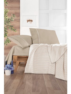 Monolisse Cozy Pike Takımı Tek Kişilik Bej 160*230 cm