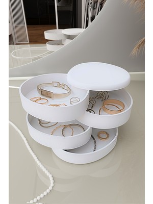 Empressco Higienox Olivia Jewelry 360° Dönebilen Takı Düzenleme Kutusu Organizeri Beyaz - Fiyatı, Yorumları