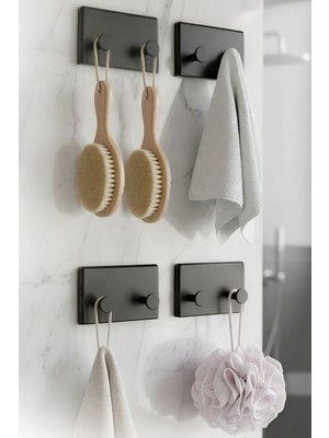 Empressco Ata Home 4 Adet Yapışkanlı Banyo ve Mutfak Askılık Kolay Montajlı Askı Banyo Düzenleyici Duvar Dolap Askısı - Fiyatı, Yorumları
