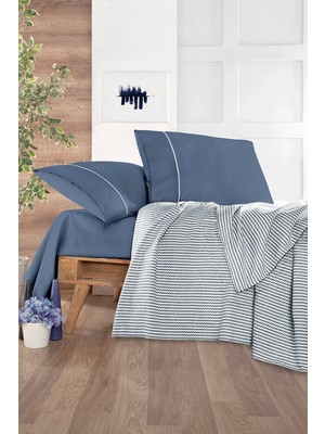 Monolisse Cozy Pike Takımı Tek Kişilik Lacivert 160*230 cm