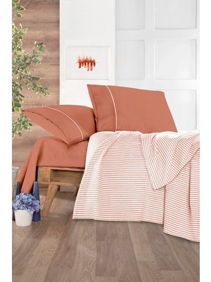 Monolisse Cozy Pike Takımı Tek Kişilik Kiremit 160*230 cm