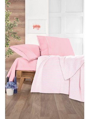 Monolisse Cozy Pike Takımı Tek Kişilik Açık Pembe 160*230 cm
