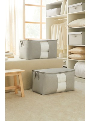 Empressco Ocean Home Textile 2 Adet Mega Boy Pencereli Gri Balıksırtı Yastık Yorgan Kazak Hurcu 75X40X40 - Fiyatı, Yorumları