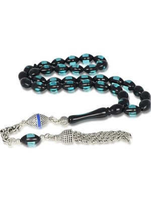 Mirari Jewelry Sürmeli Model Sıkma Kehribar Tesbih