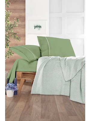 Monolisse Cozy Pike Takımı Tek Kişilik Haki  160*230 cm
