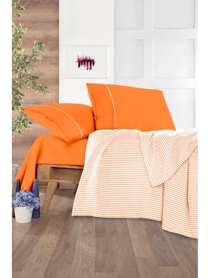 Monolisse Cozy Pike Takımı Tek Kişilik Turuncu 160*230 cm