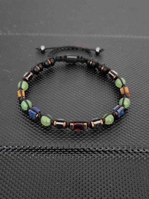 Tahrastone 6 mm Aventurin-Lapis Lazuli-Kaplangözü-Damla Kehribar Doğaltaş Bileklik Takı Aksesuar Erkek Bileklik