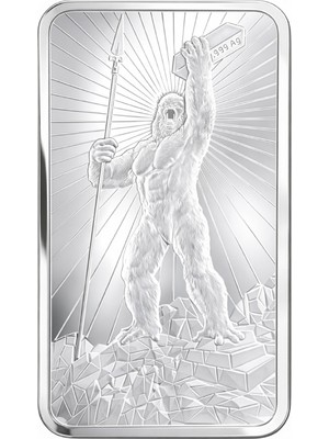 AgaKulche Gorilla 5 Ons Gümüş Sikke Coin