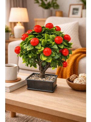 Eng Parti Dünyası Dekoratif Saksılı Yapay Ağaç (Bonsai Form)