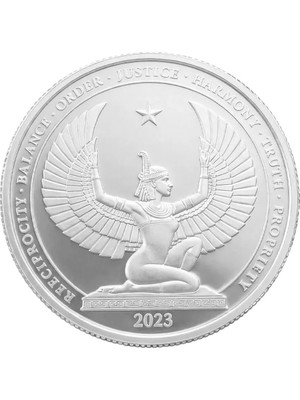 AgaKulche Mısır Tanrısı Gümüş Sikke Coin