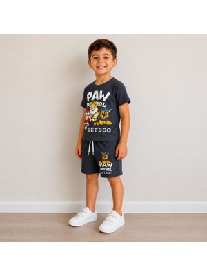 Utaher Miniwear Erkek Çocuk Pav Petrol Baskılı Şortlu Takım