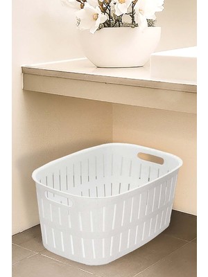 Empressco Tuffex Bambu Ahşap Görünümlü Çamaşır Sepeti 27 Lt - Beyaz - Fiyatı, Yorumları