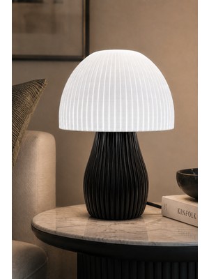 Ceviz Dizayn Abajur- Baş Ucu Lambası – Elegant Serisi Abajur – Modern Ev Dekorasyonu