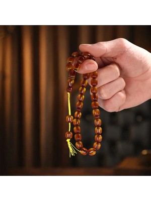 Mirari Jewelry Osmanlı Sıkma Benzetme Sistemli Kehribar Tesbih